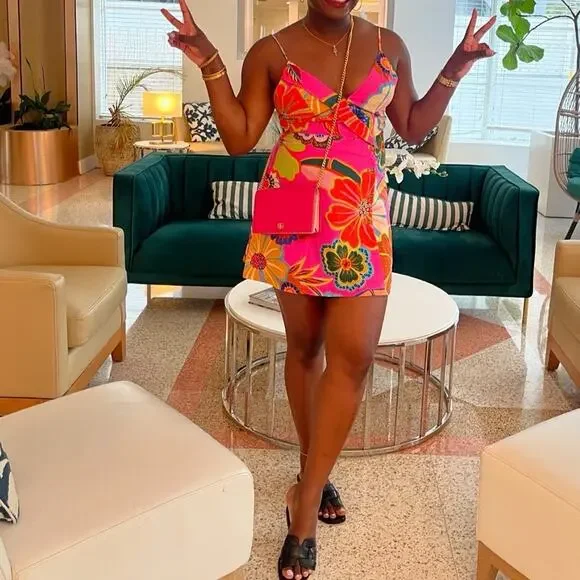 Farm Rio Garden Mini Dress - Picture 3 of 10